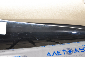 Torpedo front panel without AIRBAG Toyota Prius 50 16 black with beige under a small display and projection, scratches, pressed
