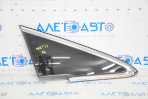 Front right window blind glass Chevrolet Bolt 17- with chrome molding