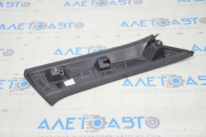 Left trunk door molding along glass Chevrolet Bolt 17-21 black gloss