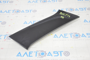 Trunk door molding right along glass Chevrolet Bolt 17-21 black gloss