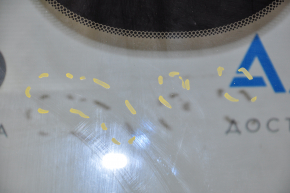 Windshield Fiat 500 15-15 air on the edge, sand, bumps