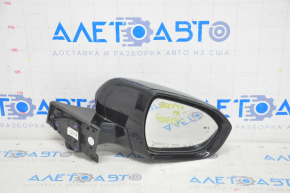 Side mirror right Chevrolet Bolt 17-1912 pins, black with chrome molding, with camera, turn signal, BSM