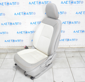 Driver's seat Chevrolet Bolt 17- with airbag, leather gray + white, mechanical, heated, for dry cleaning