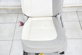 Driver's seat Chevrolet Bolt 17- with airbag, leather gray + white, mechanical, heated, for dry cleaning