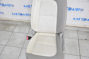 Driver's seat Chevrolet Bolt 17- with airbag, leather gray + white, mechanical, heated, for dry cleaning