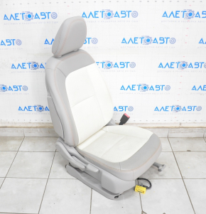 Chevrolet Bolt 17 passenger seat with airbag, grey+white leather, mechanical, heated, dry-cleaned, polished