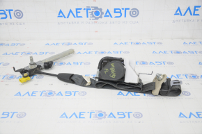 Driver's seat belt with tensioner Honda Insight 19-22 black, dry cleanable