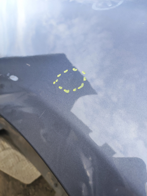 Quarter wing rear right Hyundai Sonata 11-12 graphite P3, pokes