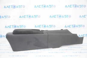 Console center armrest and cup holders Honda Insight 19-22 black, armrest cloth, scratches, burnt, for dry cleaning, broken mount