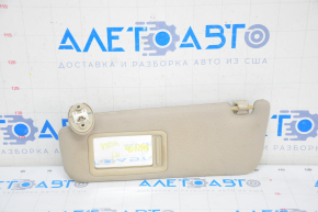 Left visor Toyota Camry v50 12-14 usa beige, fabric peeled off
