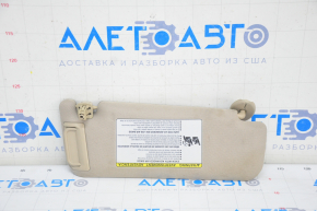 Left visor Toyota Camry v50 12-14 usa beige, fabric peeled off