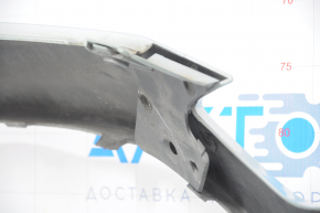 Front bumper bare Ford Fusion mk5 13-16 without parking sensors, blue, scratches, broken fasteners, cracks, scuffs