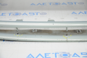 Front bumper bare Ford Fusion mk5 13-16 without parking sensors, blue, scratches, broken fasteners, cracks, scuffs