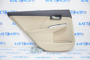 Door trim card rear left Toyota Camry v50 12-14 usa beige, scratches, nicks