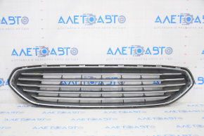 Grille radiator grill assembly with frame Ford Fusion mk5 13-16 pokes on chrome