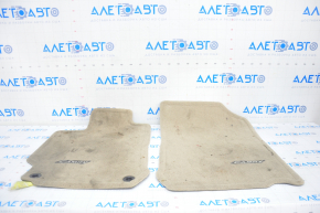 Set of mats Toyota Camry v50 12-14 usa rag beige, for dry cleaning