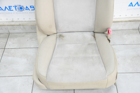 Passenger seat Toyota Camry v50 12-14 usa with airbag, leather beige+suede, electric, heated, for dry cleaning, creases on leather