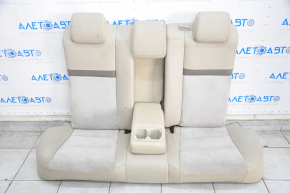 Rear row of seats 2nd row Toyota Camry v50 12-14 usa beige leather + suede, dry cleaning, creases on leather