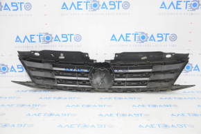 Radiator grill VW Jetta 15-18 USA with badge, pokes, swollen chrome on the badge