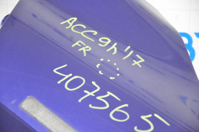 Front right wing Honda Accord 13-17 blue B553P, bumpers