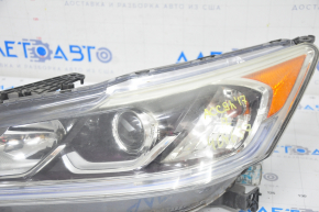 Headlight front left bare Honda Accord 16-17 hybrid, rest, halogen under DRL, for polishing