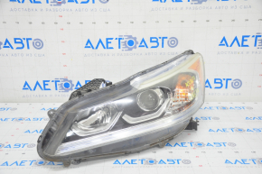 Headlight front left bare Honda Accord 16-17 hybrid, rest, halogen under DRL, for polishing