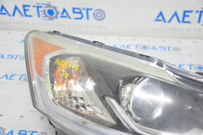 Headlight front right bare Honda Accord 16-17 hybrid, rest, halogen under DRL, for polishing