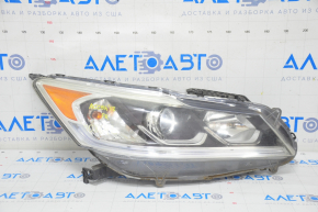 Headlight front right bare Honda Accord 16-17 hybrid, rest, halogen under DRL, for polishing