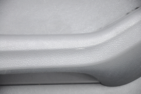 Door trim card front left VW Jetta 11-18 USA black, with black insert plastic, armrest leather, molding gray gloss type 1, scratches