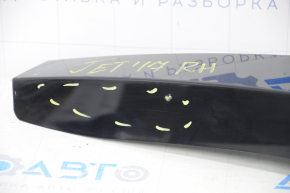 Center pillar trim outer right VW Jetta 11-18 USA plastic, broken fasteners, scratches
