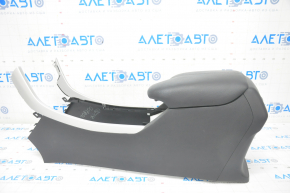 Console central armrest Honda Accord 13-17 leather black, scratches
