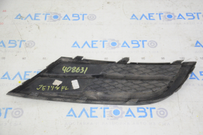 Front bumper grille side left VW Jetta 15-18 USA without fog lights, bumpers