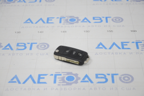 Key VW Jetta 11-18 USA 4 buttons, folding, scratches, worn