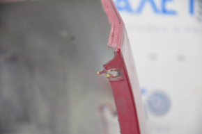 Front bumper bare Toyota Prius V 12-14 pre-rest, red, dented, tears, broken fasteners