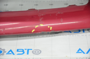 Front bumper bare Toyota Prius V 12-14 pre-rest, red, dented, tears, broken fasteners