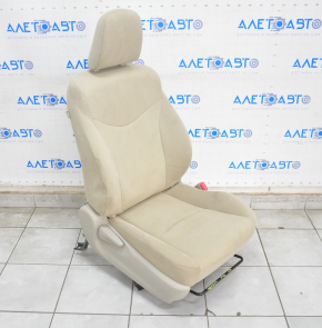 Passenger seat Toyota Prius V 12-17 without airbag, mechanical, beige velour, chemically treated
