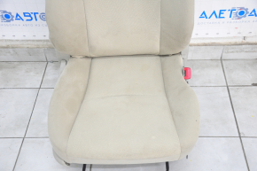 Passenger seat Toyota Prius V 12-17 without airbag, mechanical, beige velour, chemically treated