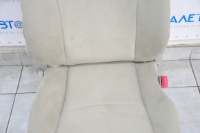 Passenger seat Toyota Prius V 12-17 without airbag, mechanical, beige velour, chemically treated