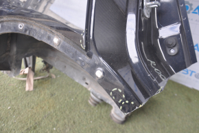 Quarter wing rear right Nissan Rogue 14-20 black, pokes