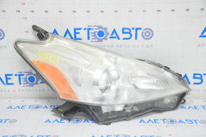 Headlight front right Toyota Prius V 12-14 bare prerest halogen, for polishing, broken fastener