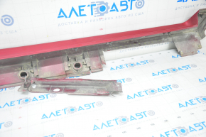 Left threshold Toyota Prius V 12-17 red, fragment broken off, sawed off, scratches
