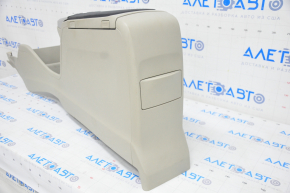 Console central armrest and cup holders Toyota Prius V 12-14 complete, beige, scratches