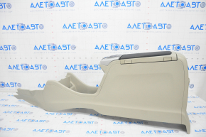 Console central armrest and cup holders Toyota Prius V 12-14 complete, beige, scratches