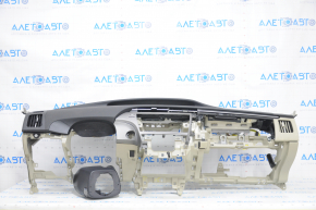 Torpedo front panel with AIRBAG Toyota Prius 30 14-15 beige, with overlay, scratches