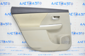 Door trim card rear left Toyota Prius V 12-17 velour, beige, scratches