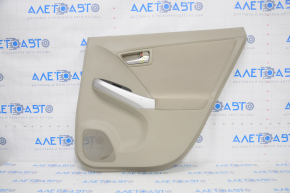 Door trim card rear right Toyota Prius 30 10-15 beige, with beige insert cloth, scratches, burnt under the armrest