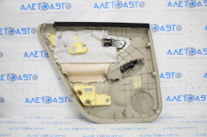 Door trim card rear right Toyota Prius 30 10-15 beige, with beige insert cloth, scratches, burnt under the armrest
