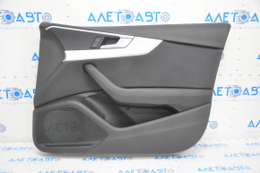 Door trim card front right Audi A4 B9 17-19 black, aluminum trim