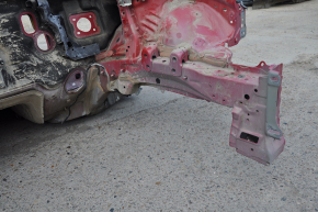 Front left quarter Toyota Prius V 12-17 on the body, red