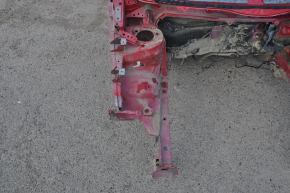 Front right quarter Toyota Prius V 12-17 on the body, red